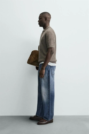 Трикотажное поло на молнии- Заказать в России