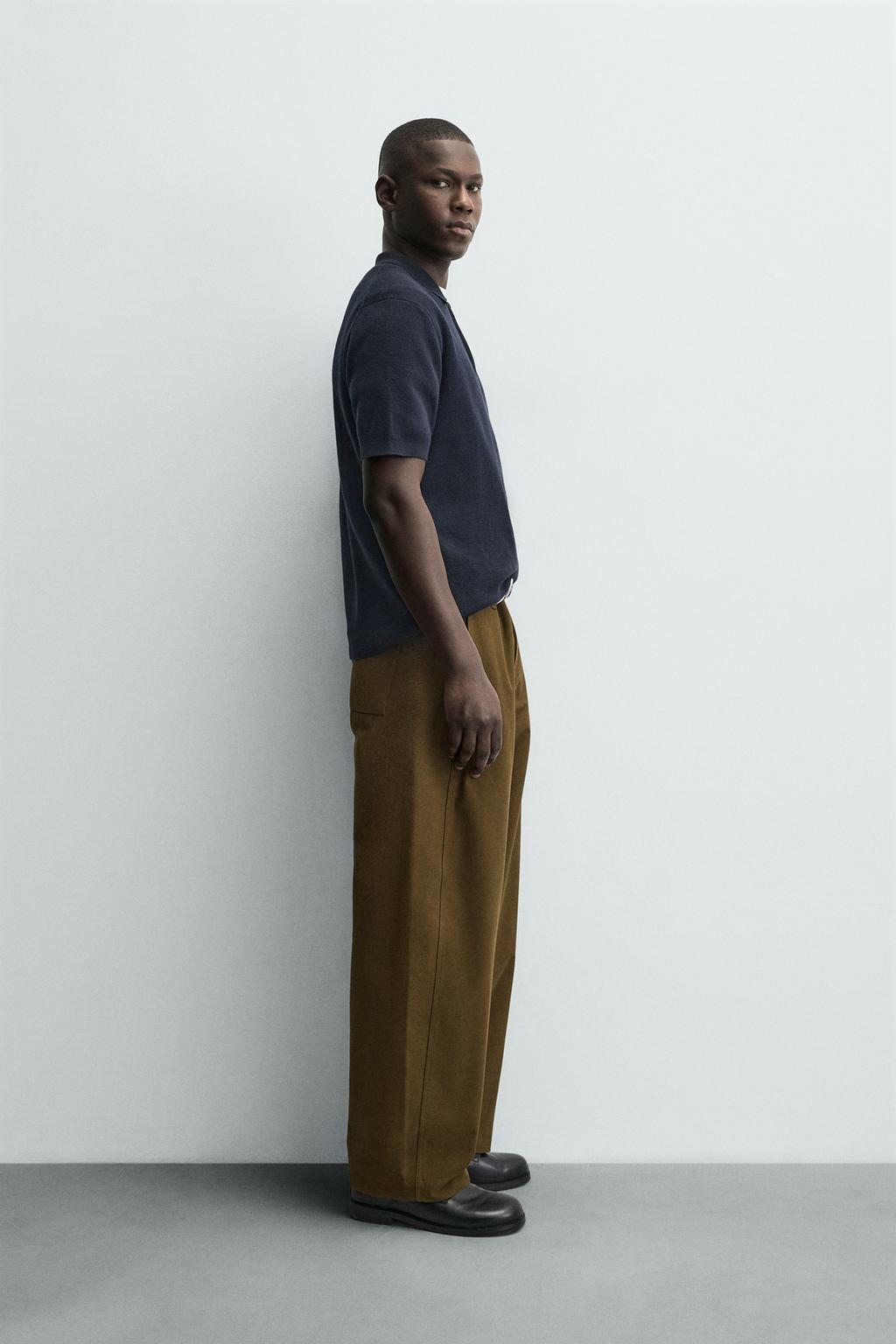 ПОЛО ИЗ ТРИКОТАЖНОГО ПОЛОТНА С МОЛНИЕЙ