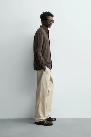 Кардиган классического кроя из хлопка- Заказать в России