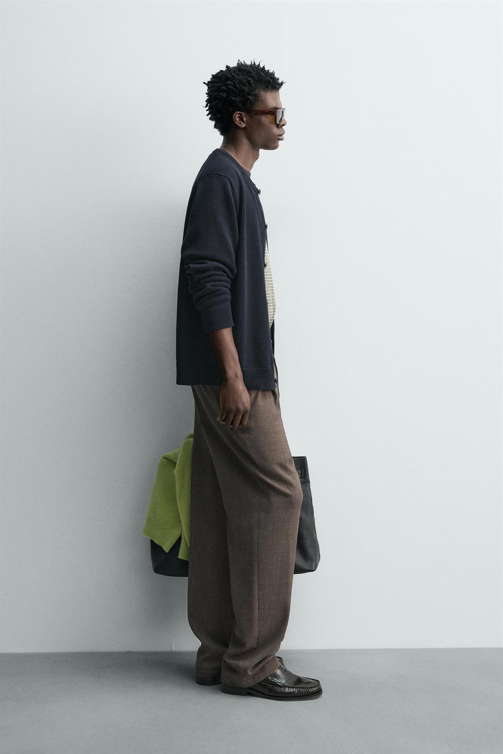 КАРДИГАН ИЗ ХЛОПКА КЛАССИЧЕСКОГО КРОЯ