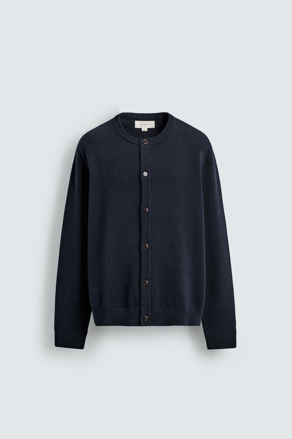 КАРДИГАН ИЗ ХЛОПКА КЛАССИЧЕСКОГО КРОЯ