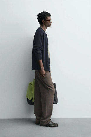 Кардиган из хлопка классического кроя- Заказать в России