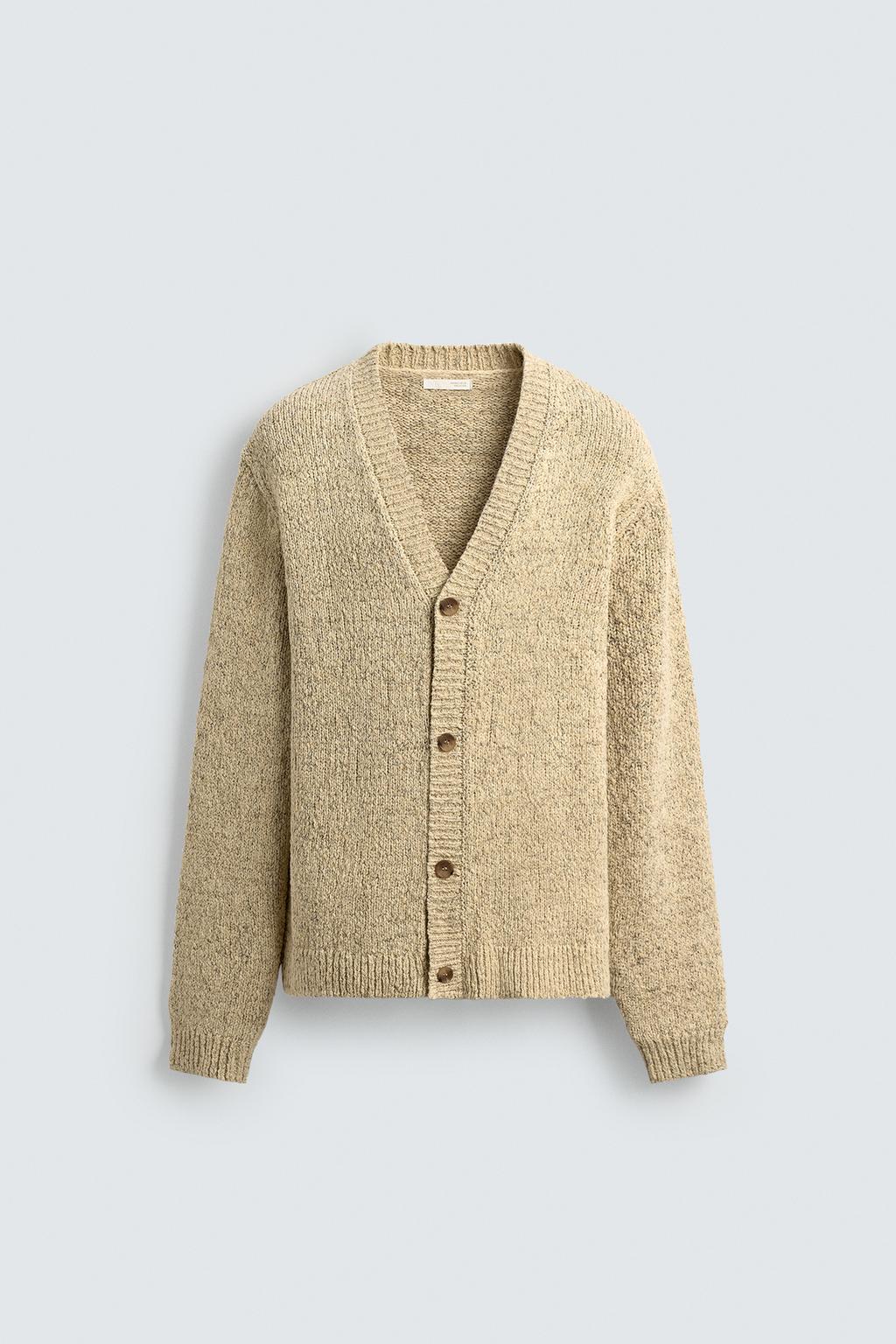 КАРДИГАН С РЕЛЬЕФНЫМ УЗОРОМ ИЗ НИТИ ТОРЗАЛ