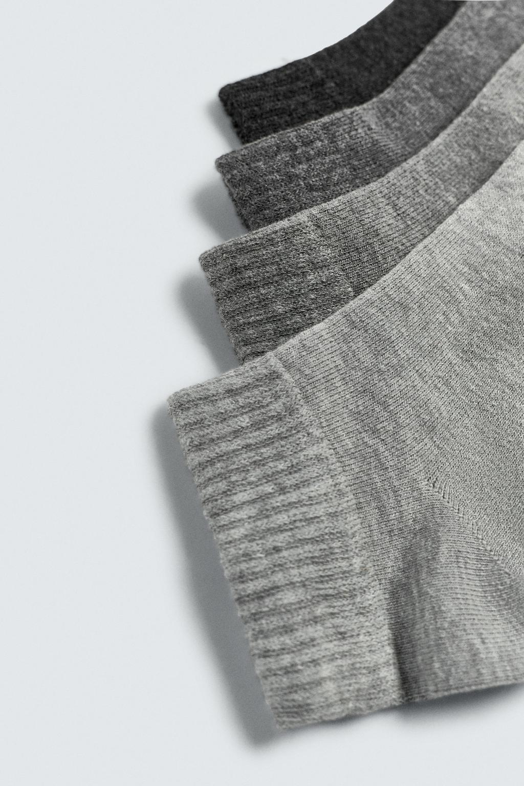 НАБОР ИЗ 4 ПАР БАЗОВЫХ КОРОТКИХ НОСКОВ