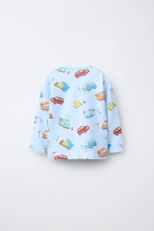 1,5-6 лет/пижама с принтом «машинки»- Заказать в России