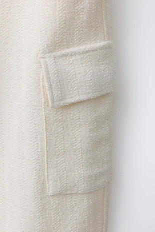 Брюки карго из рельефной ткани- Заказать в России