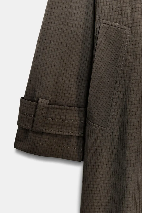 ТРЕНЧ ОВЕРСАЙЗ В КЛЕТКУ — коллекция Zara «ZW»