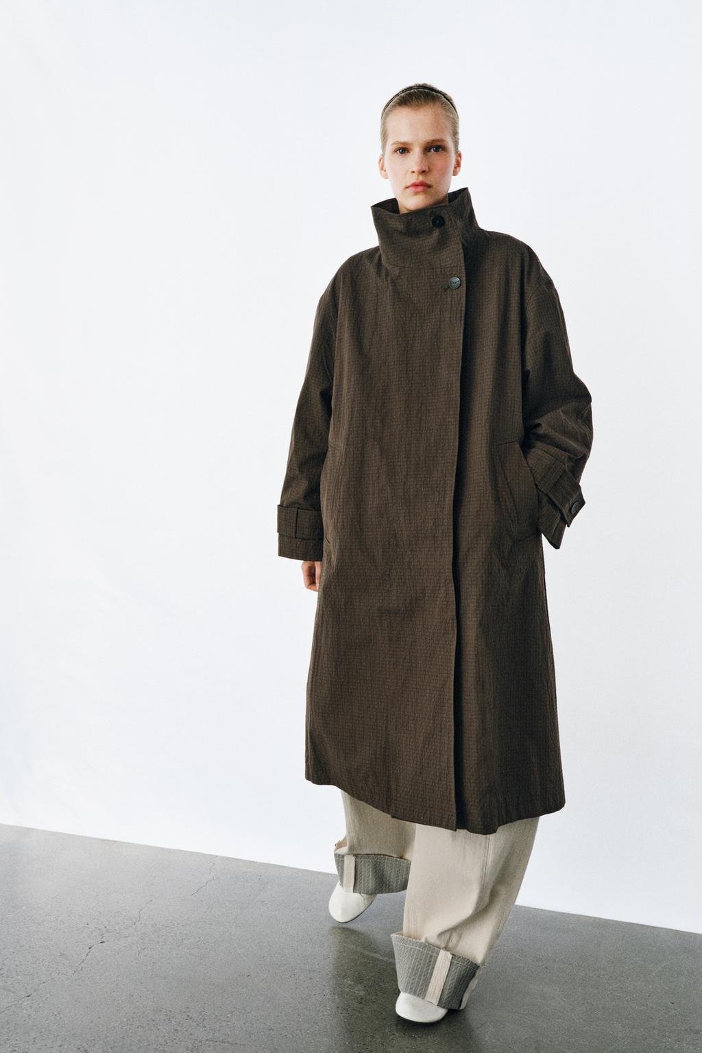 ぽんた Zara Тренч оверсайз в клетку — коллекция zara «zw» - Цвет