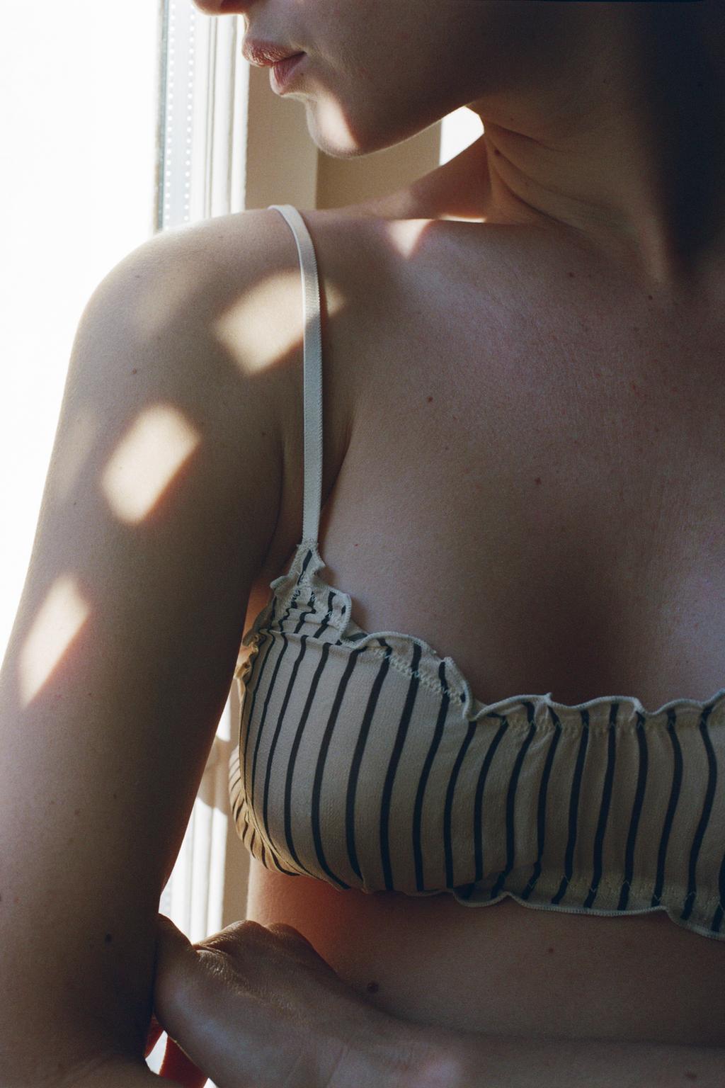 БЮСТГАЛЬТЕР ИЗ 100% ВИСКОЗЫ В ПОЛОСКУ