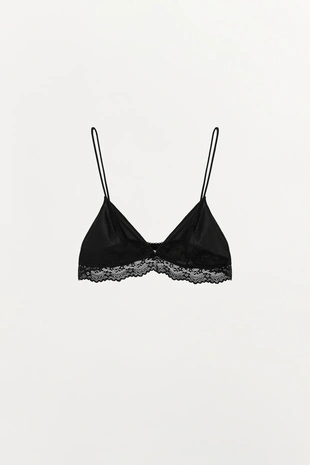 Кружевной бралетт с треугольными чашками- Заказать в России