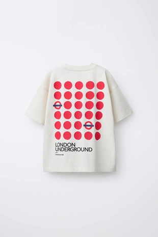 Футболка с принтом UNDERGROUND LONDON ©- Заказать в России