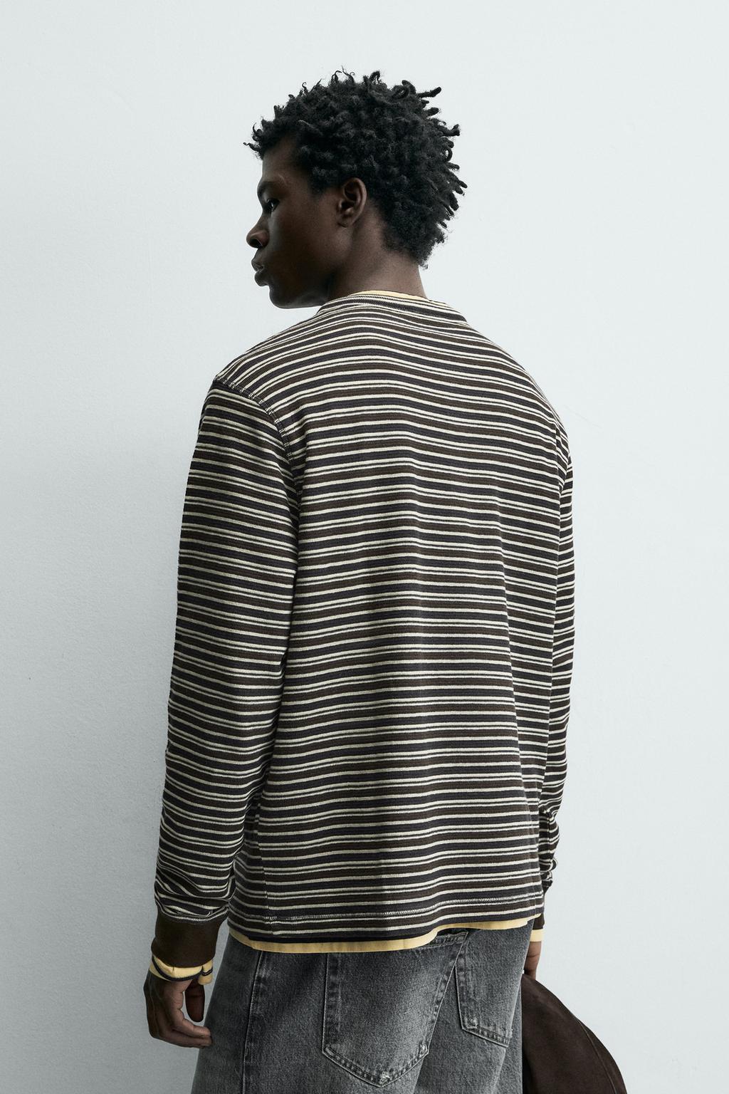 ФУТБОЛКА С ВОРОТНИКОМ НА ПУГОВИЦАХ В ПОЛОСКУ