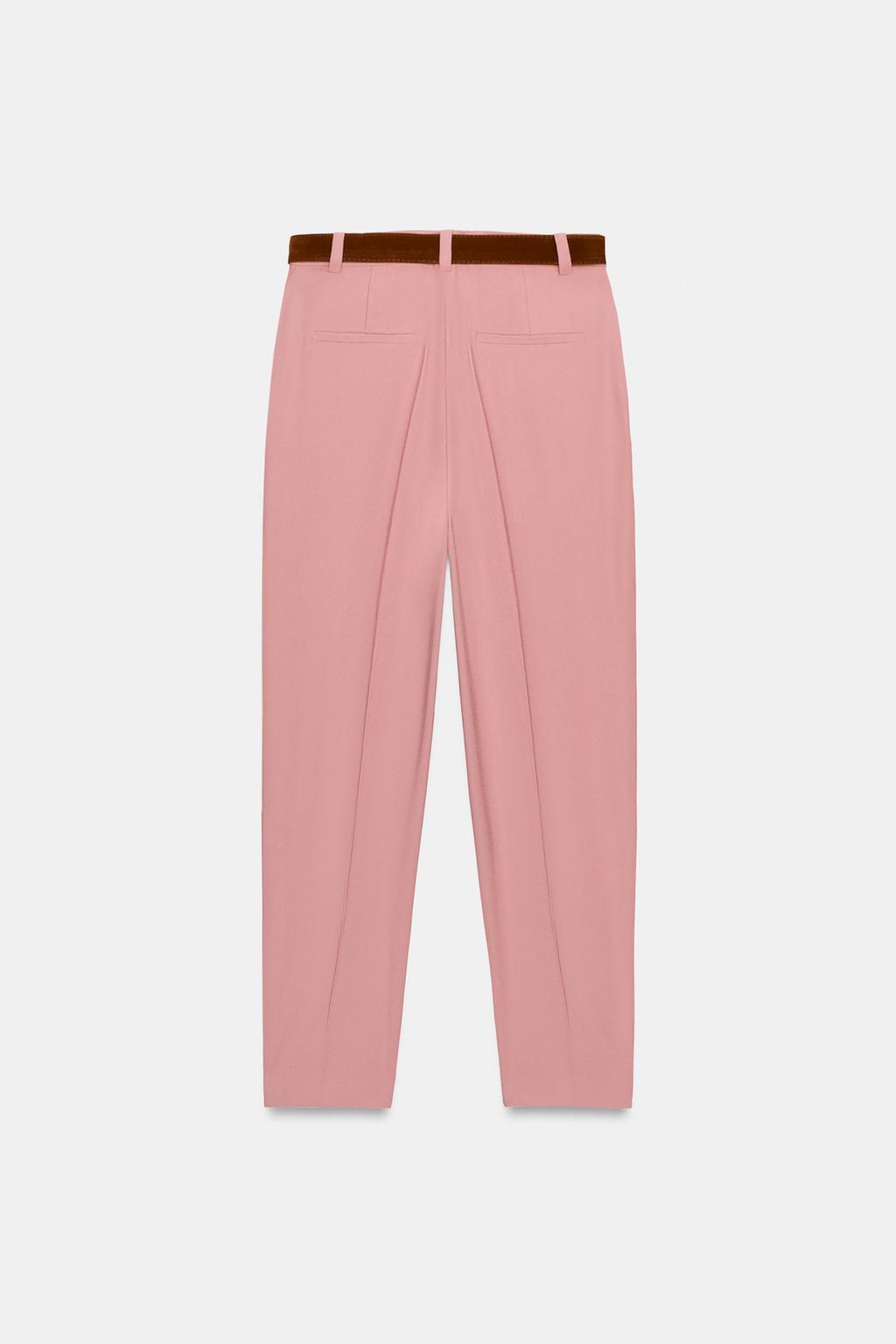 БРЮКИ С ЗАЩИПАМИ И РЕМНЕМ