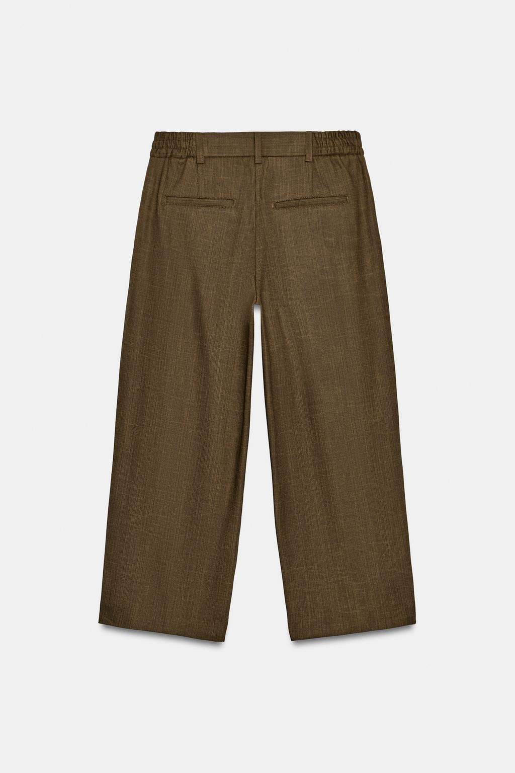 УКОРОЧЕННЫЕ БРЮКИ С ЗАЩИПАМИ — ZW COLLECTION