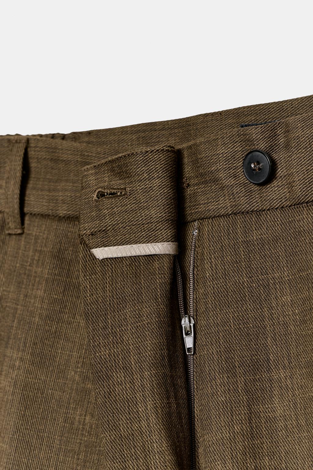 УКОРОЧЕННЫЕ БРЮКИ С ЗАЩИПАМИ — ZW COLLECTION