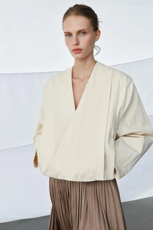 Плиссированные объемные брюки — ZW COLLECTION- Заказать в России