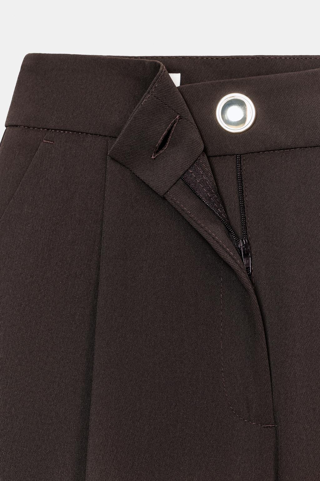 БРЮКИ ПАЛАЦЦО С ЗОЛОТОЙ ПУГОВИЦЕЙ