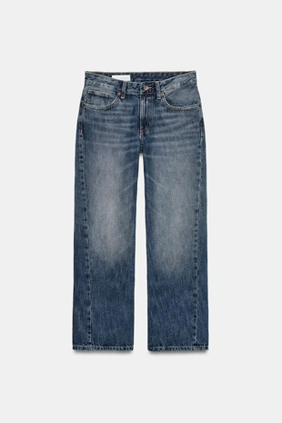 Укороченные джинсы TRF со средней посадкой- Заказать в России