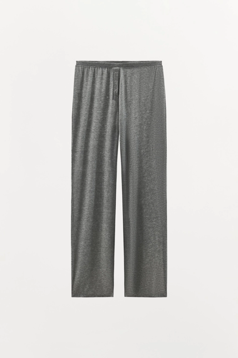 Брюки из лиоцелла с пуговицами