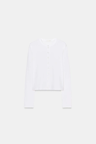 Футболка из 100% хлопка на пуговицах- Заказать в России