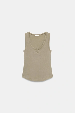 Топ в стиле рустик с эффектом потертости