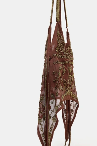 Сумка-мешок с блестками- Заказать в России