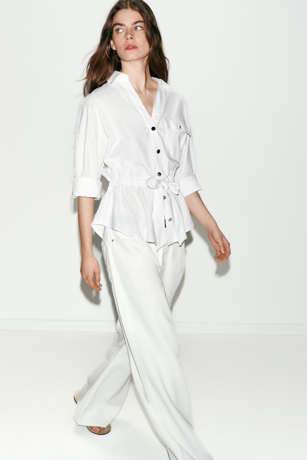 РУБАШКА САФАРИ ИЗ ПОПЛИНА