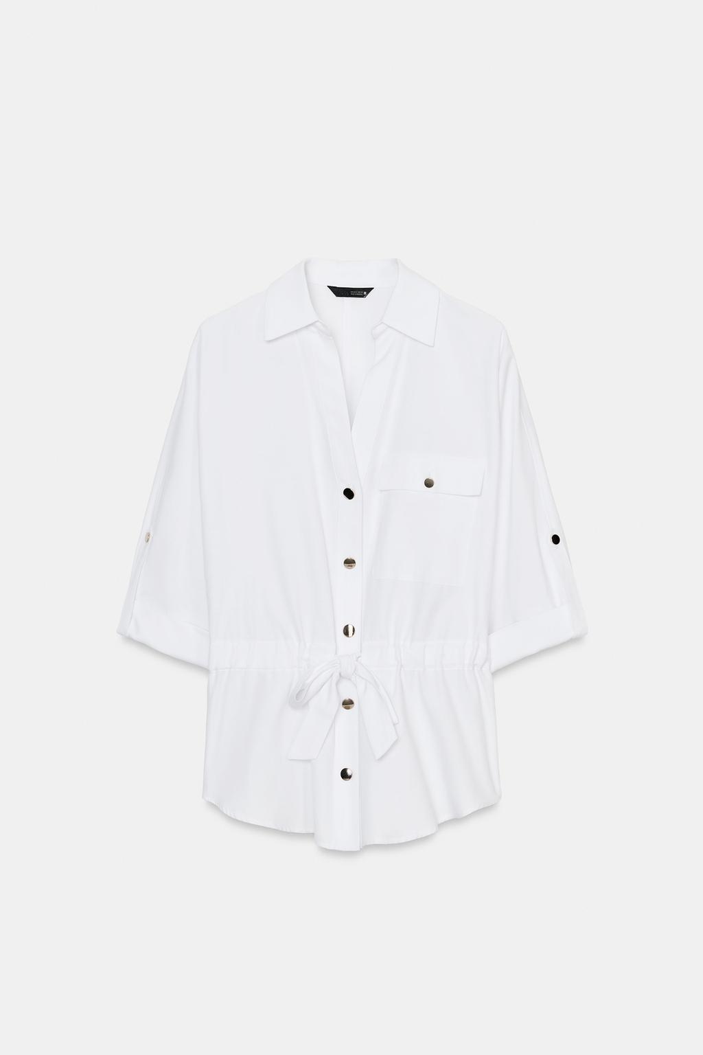 РУБАШКА САФАРИ ИЗ ПОПЛИНА