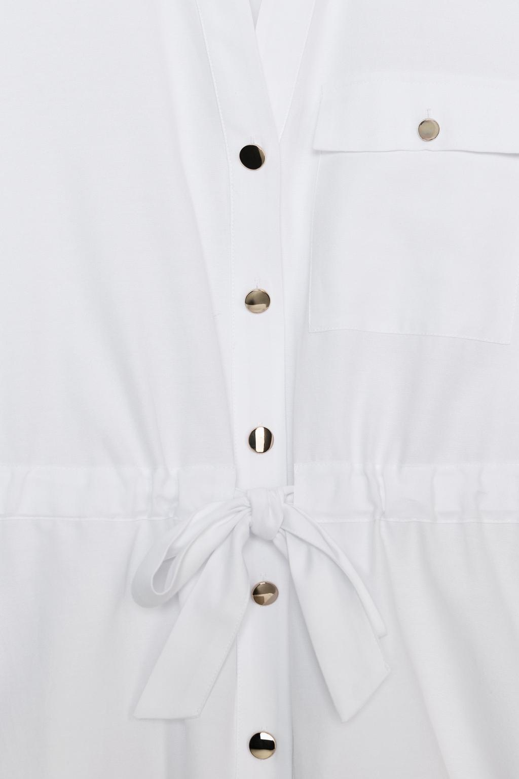 РУБАШКА САФАРИ ИЗ ПОПЛИНА