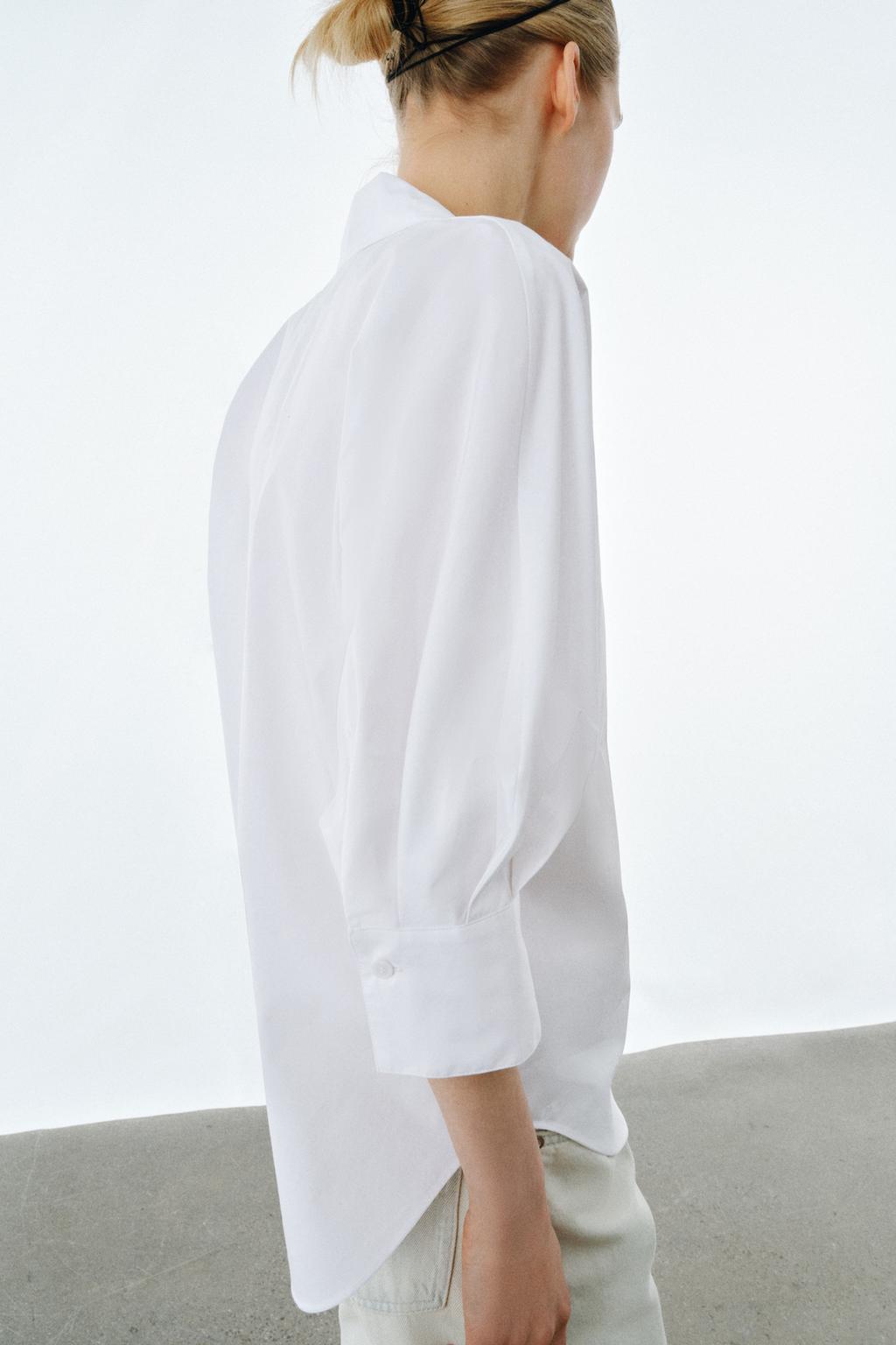 РУБАШКА С V-ОБРАЗНЫМ ВЫРЕЗОМ — ZW COLLECTION