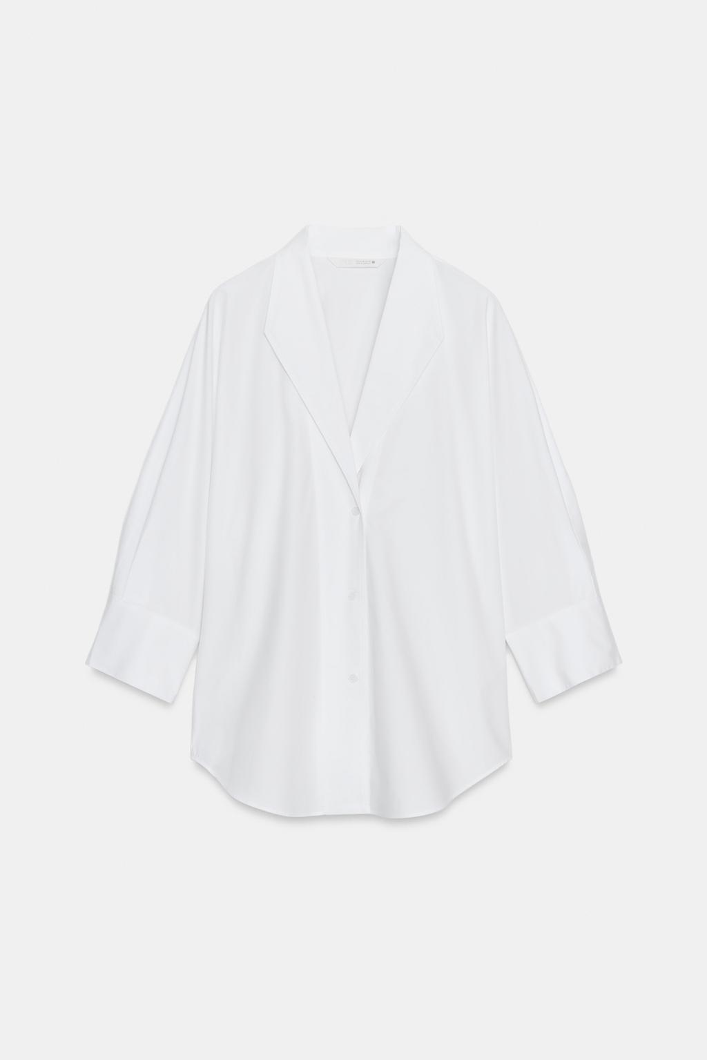 РУБАШКА С V-ОБРАЗНЫМ ВЫРЕЗОМ — ZW COLLECTION