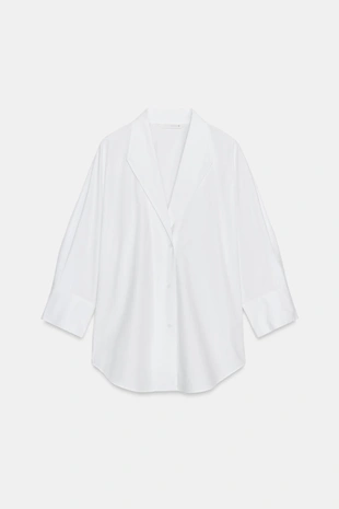 Рубашка с V-образным вырезом — ZW COLLECTION- Заказать в России