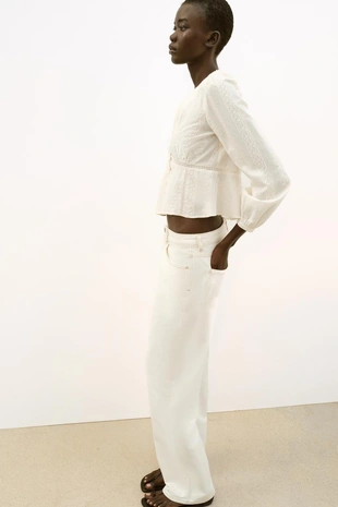 Блуза в романтическом стиле с вышивкой- Заказать в России