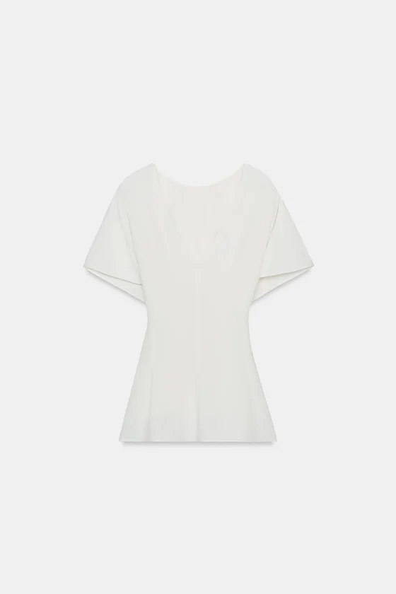 ТОП С КОРОТКИМИ РУКАВАМИ — коллекция Zara «ZW»