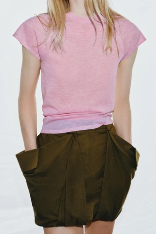 Топ из ультратонкого трикотажа