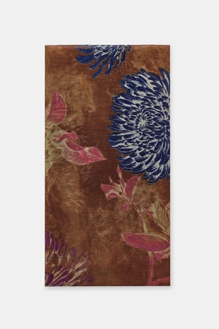 Шарф с принтом «пионы»- Заказать в России