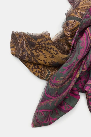 Шарф с принтом из смеси модала- Заказать в России