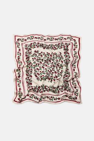 Шарф из 100% вискозы с цветочным принтом- Заказать в России