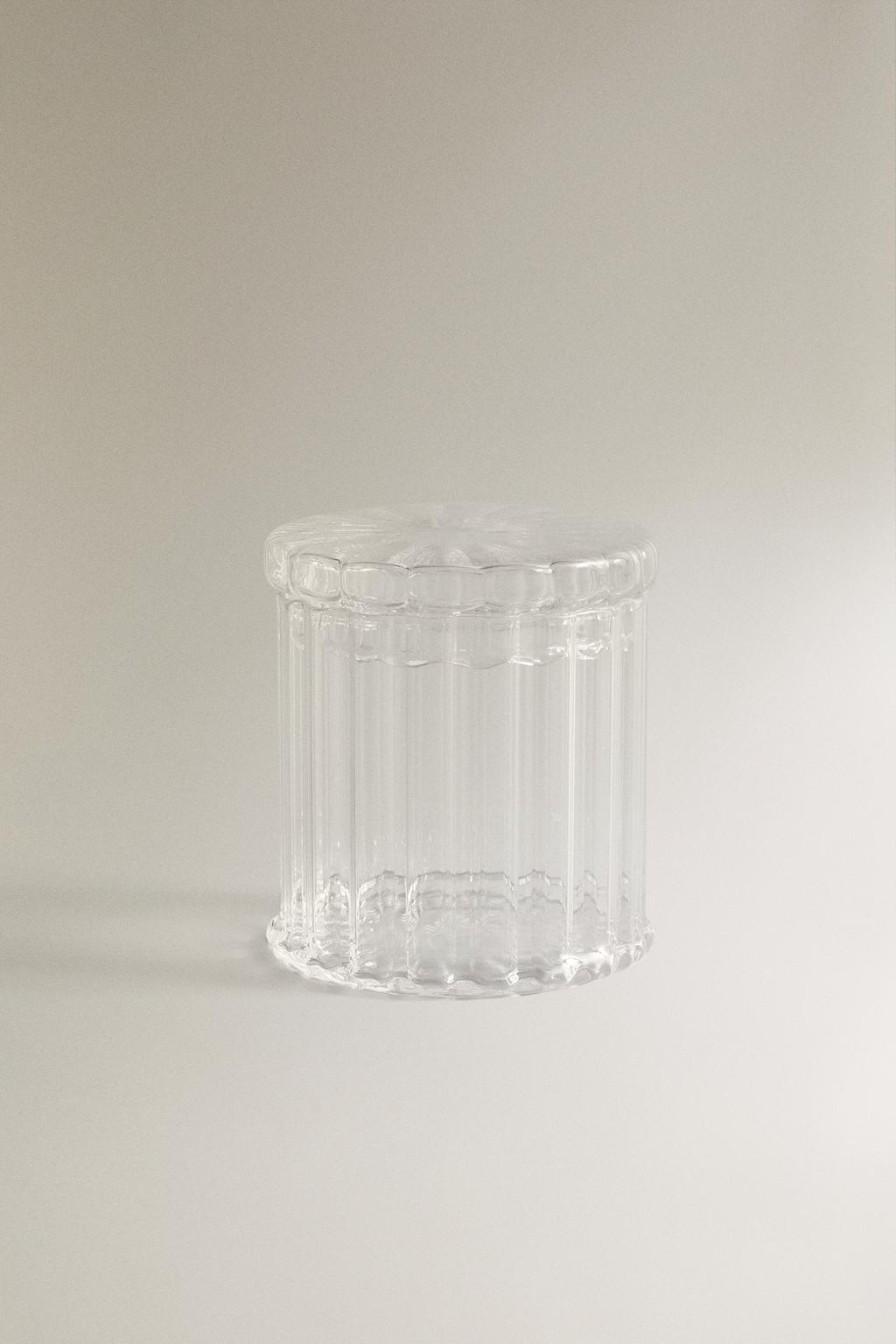 Банка-органайзер для ванной из боросиликатного стекла