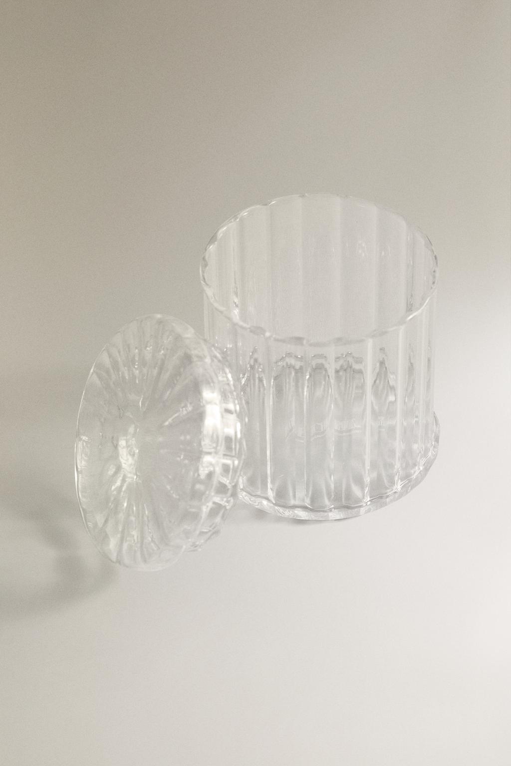 Банка-органайзер для ванной из боросиликатного стекла