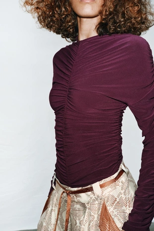 Боди со сборками- Заказать в России