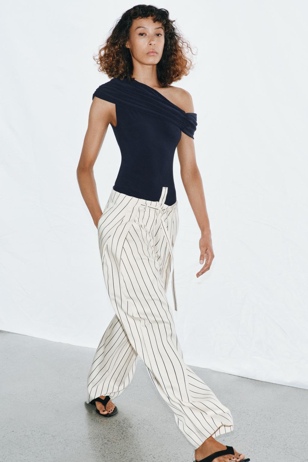 БОДИ АСИММЕТРИЧНОГО КРОЯ СО СБОРКАМИ