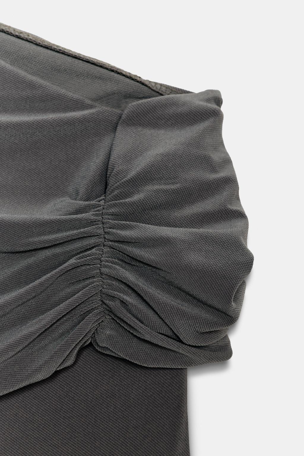 БОДИ АСИММЕТРИЧНОГО КРОЯ СО СБОРКАМИ