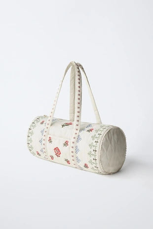 Сумка-боулинг с вышивкой- Заказать в России