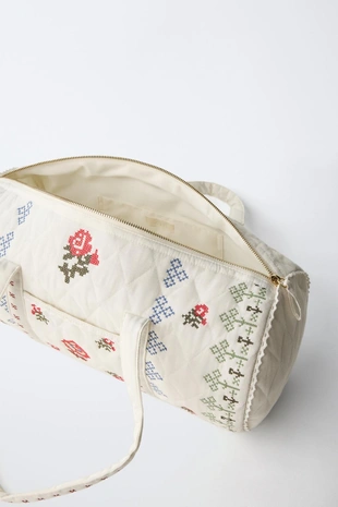 Сумка-боулинг с вышивкой- Заказать в России