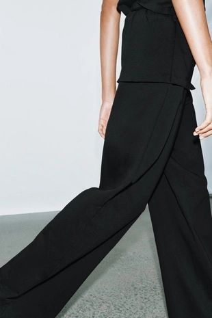 Брюки HEAVY COTTON с поясом-FAJIN- Заказать в России