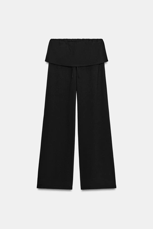 Брюки HEAVY COTTON с поясом-FAJIN- Заказать в России