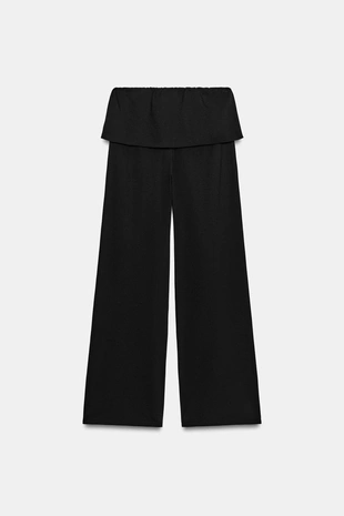 Брюки HEAVY COTTON с поясом-FAJIN- Заказать в России