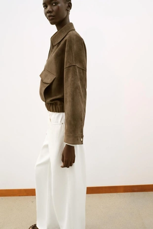 Куртка из искусственной замши- Заказать в России