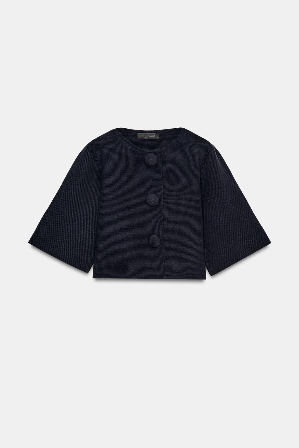 УКОРОЧЕННЫЙ ВЯЗАНЫЙ КАРДИГАН